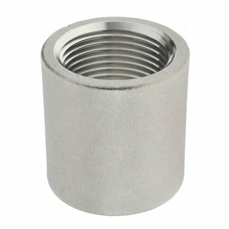 Thrifco Plumbing 1/4 Stainless Steel Coupling, Packaged 9018018